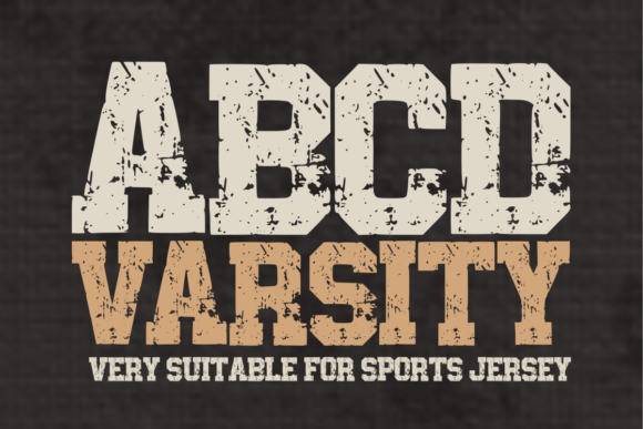 ABCD Varsity: The Bold Font for Authentic Sports Design