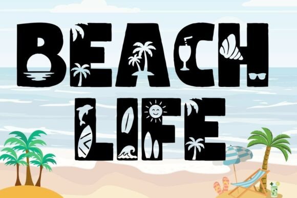 Beach Life Font: A Tropical Typeface for Creative Projects