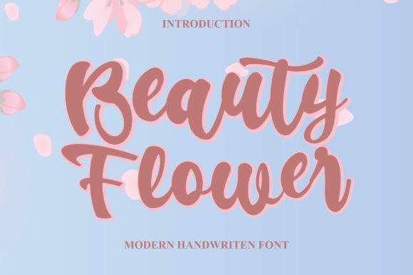 Beauty Flower: The Handwritten Font for Authentic, Romantic Designs
