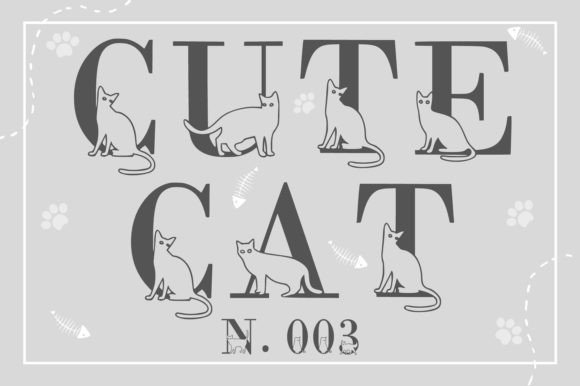 Cute Cat N.003: More Than Just a Playful Typeface