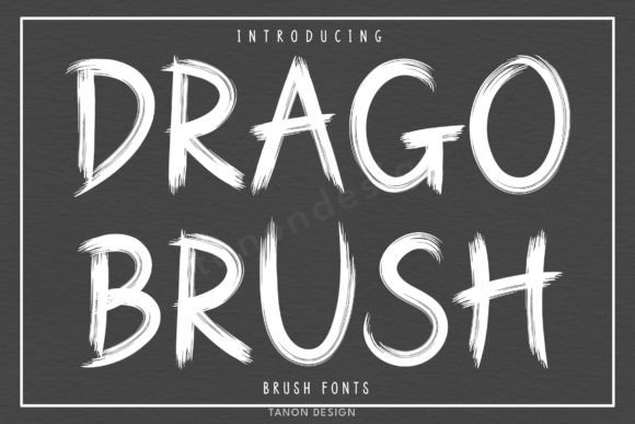 Drago Brush: A Handwritten Font for Authentic Designs