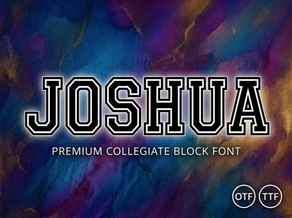 Joshua: The Varsity Typeface for Bold Branding