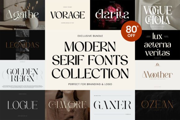 Modern Serif Bundle: The All-in-One Font Collection for Timeless Design