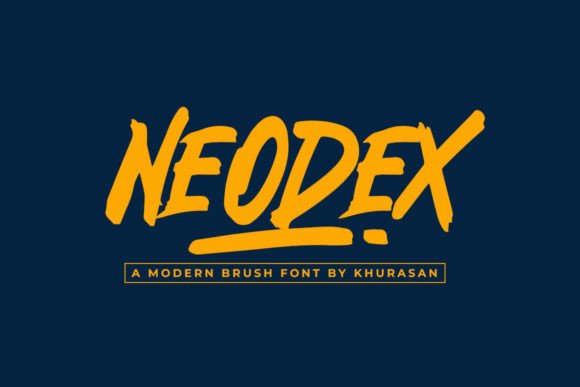 Neodex: A Bold Brush Font for Modern Creators