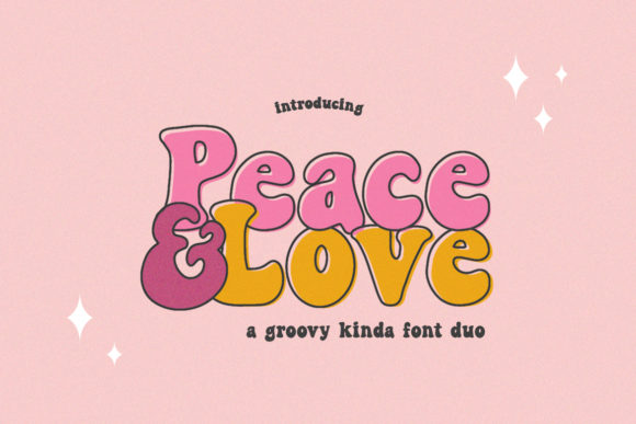 Peace and Love: A Retro Font for Modern, Playful Designs