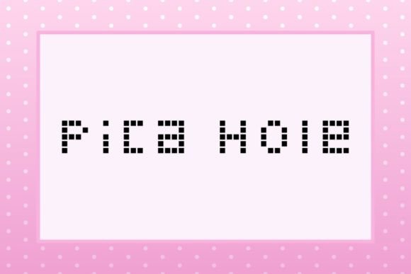 Pica Hole: A Digital-Inspired Creative Font for Modern Projects