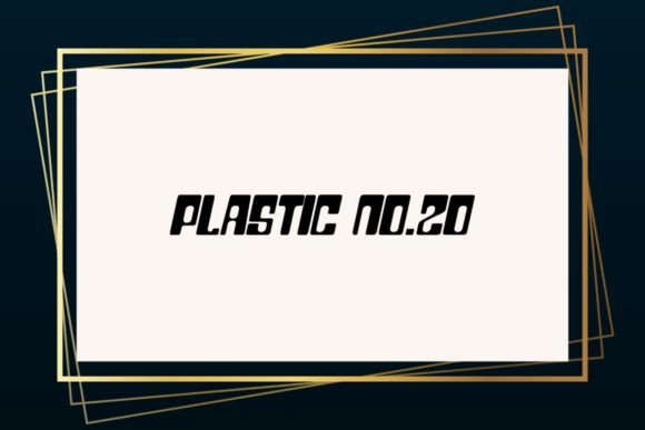 Plastic Twenty: A Creative Font with Character