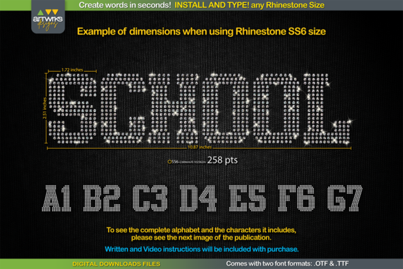 RS02 Atletico TTF Rhinestone Template: Instant Sparkle for Your Projects