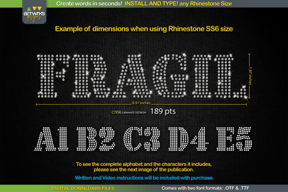 RS03 Seal Bold: Instant Rhinestone Typography