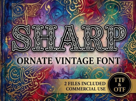 Sharp: A Bold Display Typeface for High-Impact Design