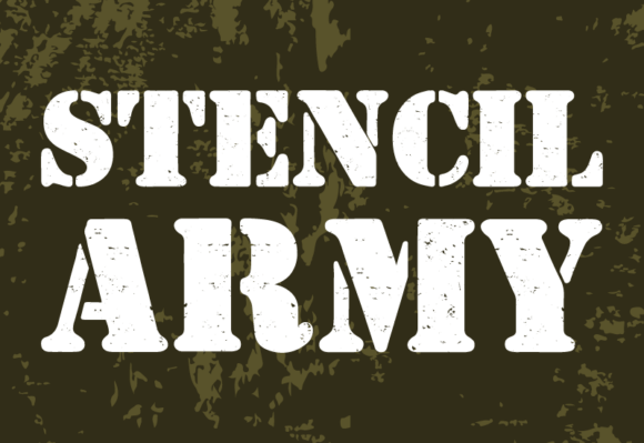 Stencil Army: A Typeface for Audacious Brands