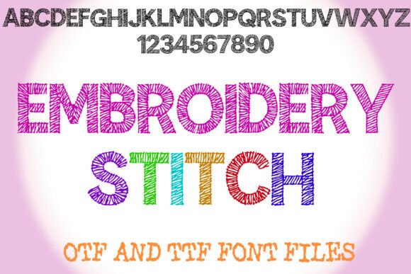 The Cozy Craft of Embroidery Stitch Font