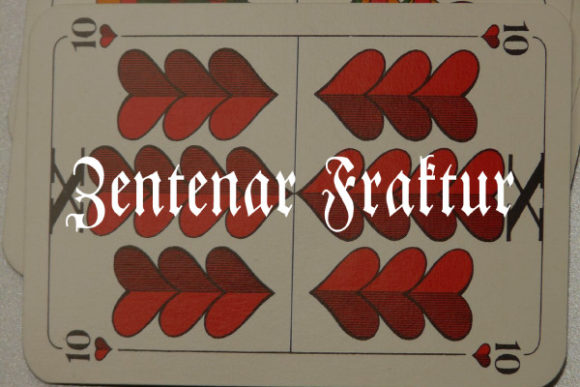 Zentenar Fraktur: A Blackletter Font with Modern Versatility